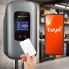 Qoltec Stacja ładowania do samochodu elektrycznego i hybryd | 3fazy |   22kW | 32A | Wi-Fi | LCD | RFID | TUYA | 5m